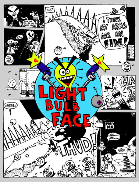 light bulb face